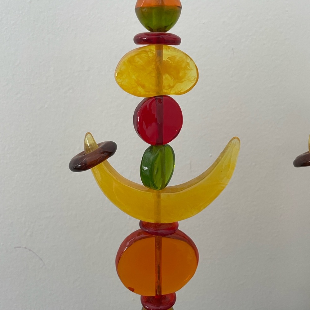 Orna Lalo Vintage Acrylic Candle Holders - Picture 3 of 7